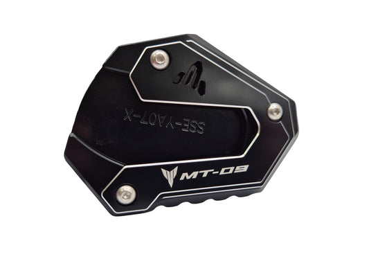 Black Side Stand Kickstand Shoe Extender - Yamaha MT-09 / SP 2014-2025