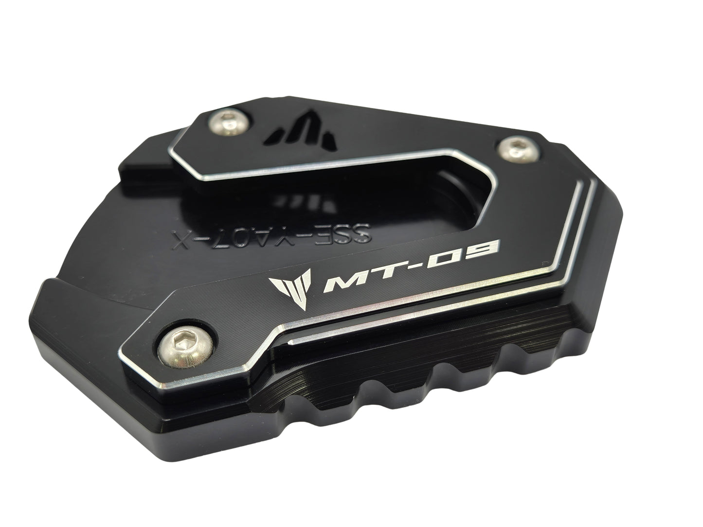Black Side Stand Kickstand Shoe Extender - Yamaha MT-09 / SP 2014-2025