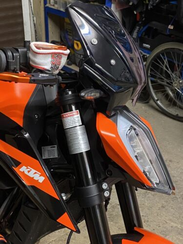 Motorcycle Black Windscreen Windshield Screen - KTM 790 890 Duke 2018-2025