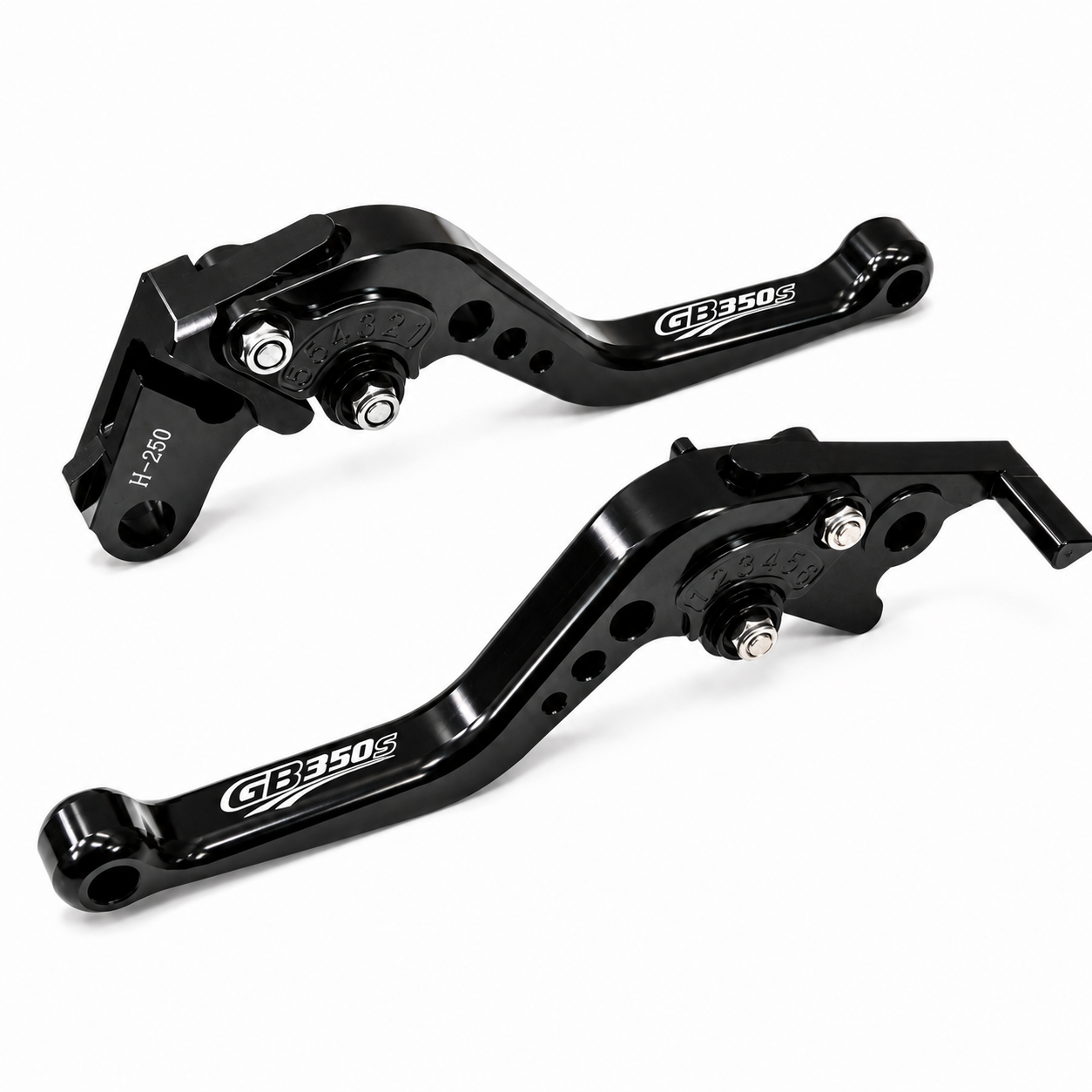Shorty Short Black Clutch & Brake Levers Honda GB350S 2024-2026