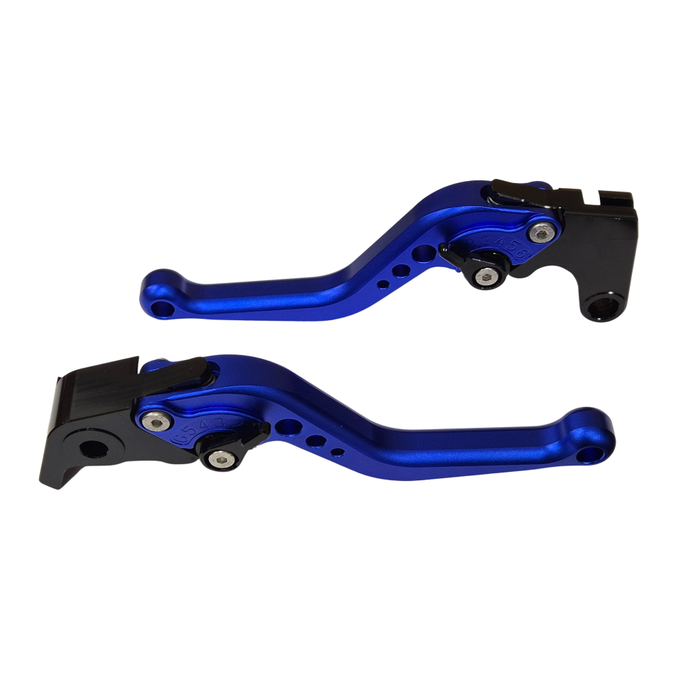 Short Blue Clutch & Brake Levers For Yamaha YZF-R1 2004-2008