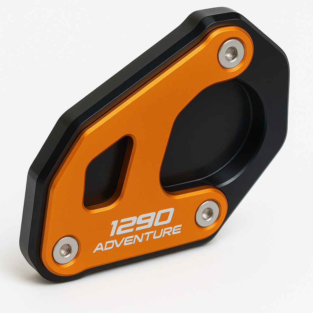 Orange/Black Side Stand Kickstand Shoe Extender - KTM 1290 Super Adventure