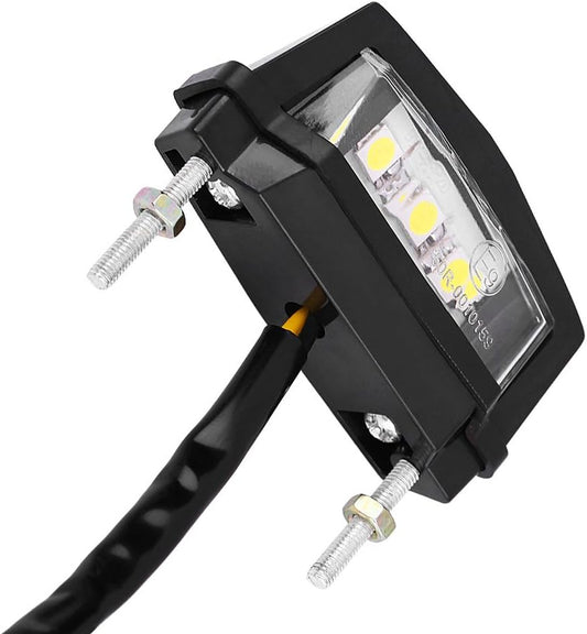 Motorcycle License Plate Light LED Number Plate Light Multi Use 12v Universal