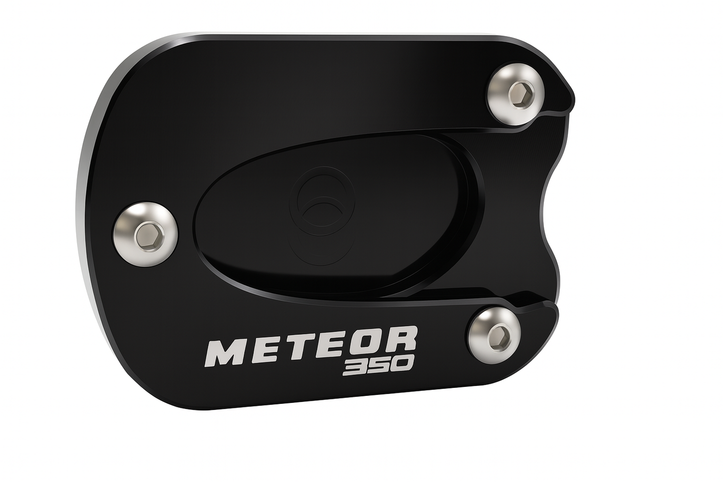 Black Side Stand Kickstand Shoe Extender - Royal Enfield METEOR 350 2022-2025