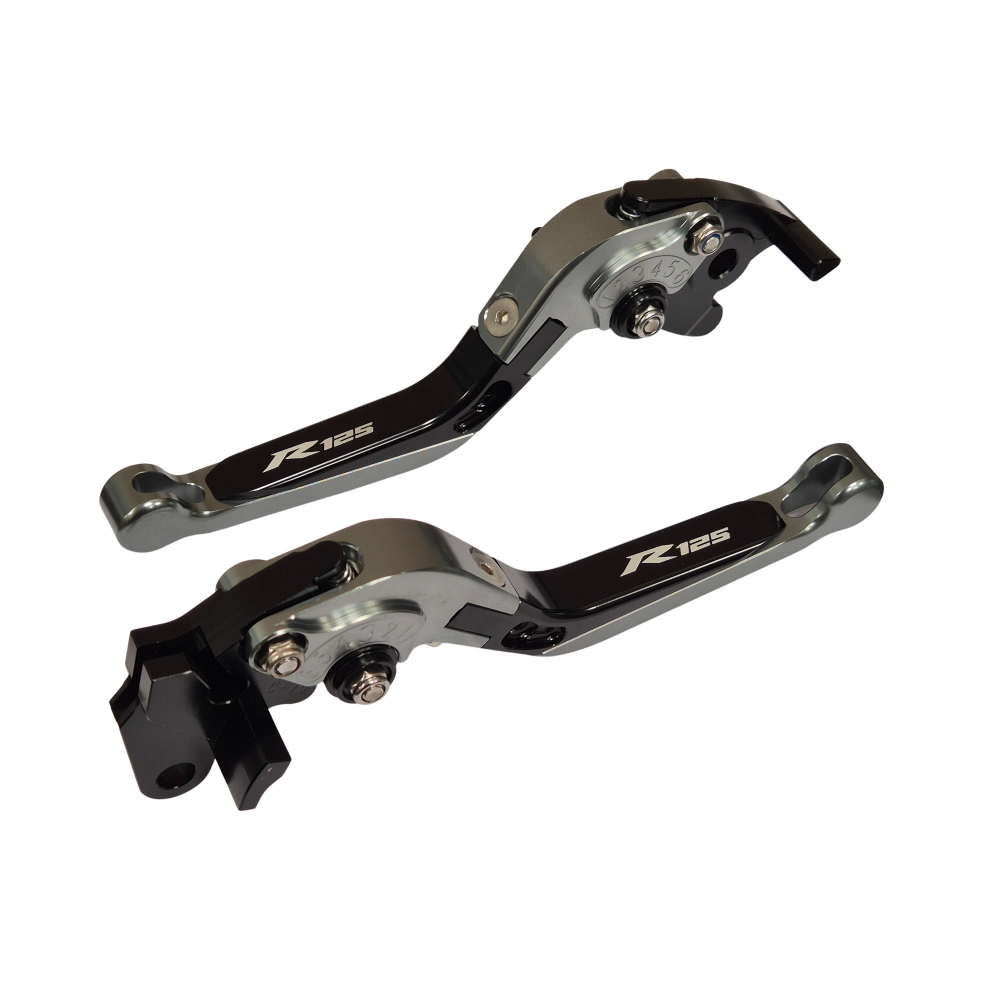 Yamaha YZF-R125 2014-2018 Adjustable Clutch Brake Lever Set - Titanium / Black