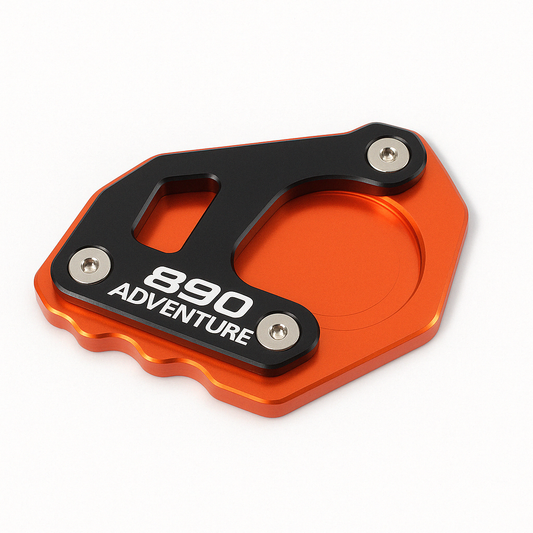 Black/Orange Side Stand Kickstand Shoe Extender  KTM 890 Adventure / R 2020-2025