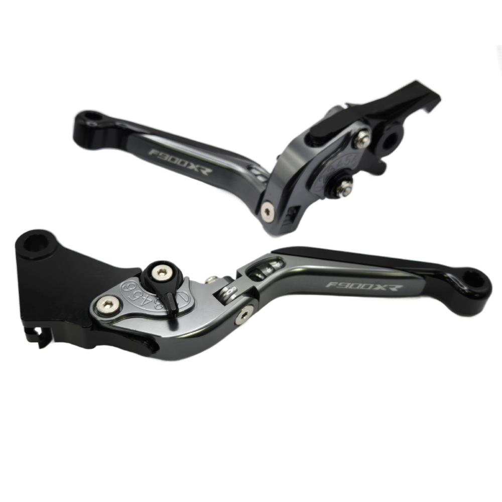 BMW F900XR 2020-2025 Adjustable Extendable Brake Clutch Levers Set - Grey/black