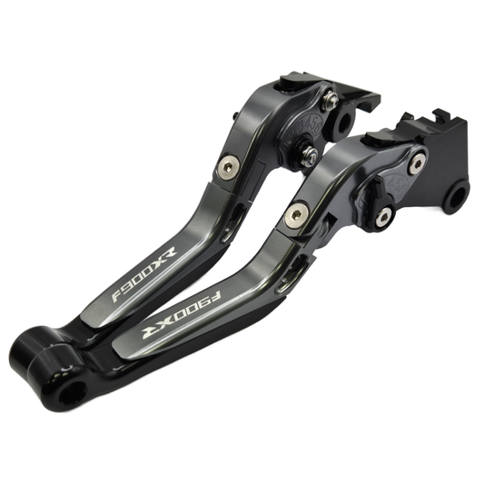 BMW F900XR 2020-2025 Adjustable Extendable Brake Clutch Levers Set - Grey/black