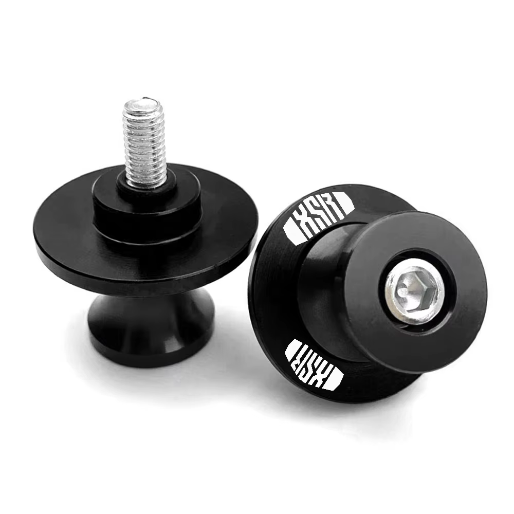 Black Swingarm Spools for Yamaha XSR 125 2021-2026
