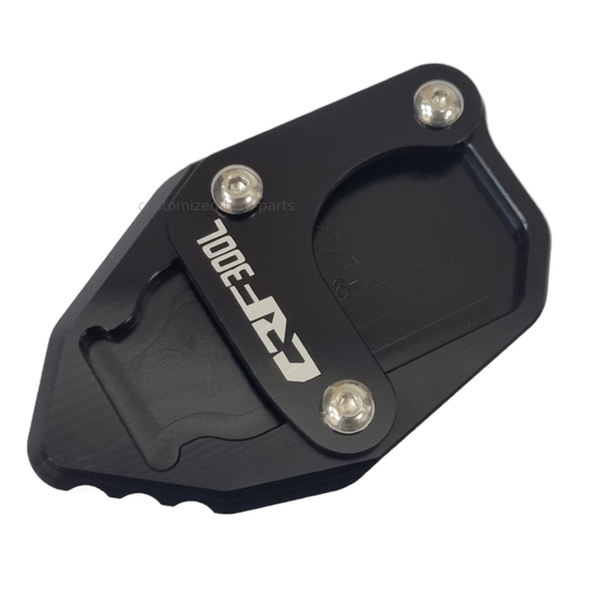 Black Side Stand Kickstand Shoe Extender - Honda CRF300L CRF 300 Rally 2020-2025