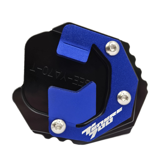 Blue Side Stand Kickstand Shoe Extender - Yamaha Tenere 700 2019-2025