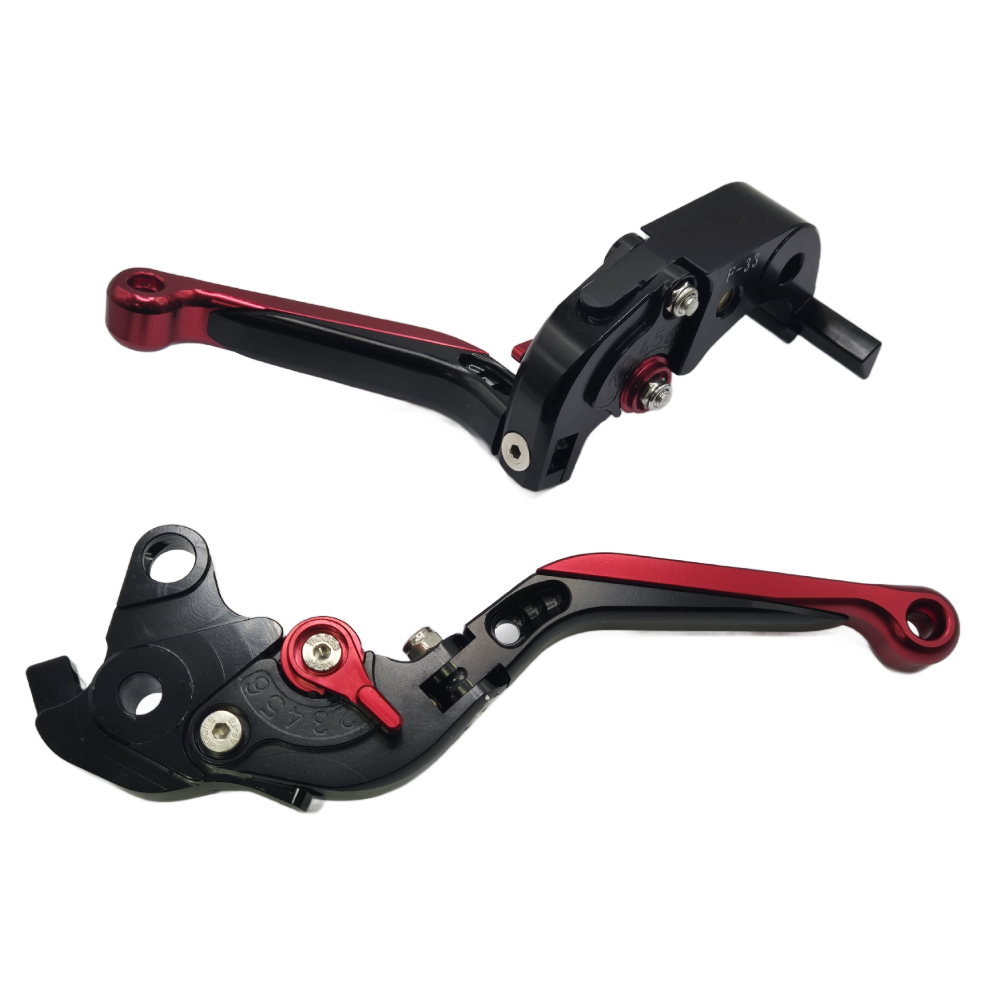 Adjustable Clutch Brake Lever Set Black/Red Honda CBR1000RR Fireblade 2004-2007