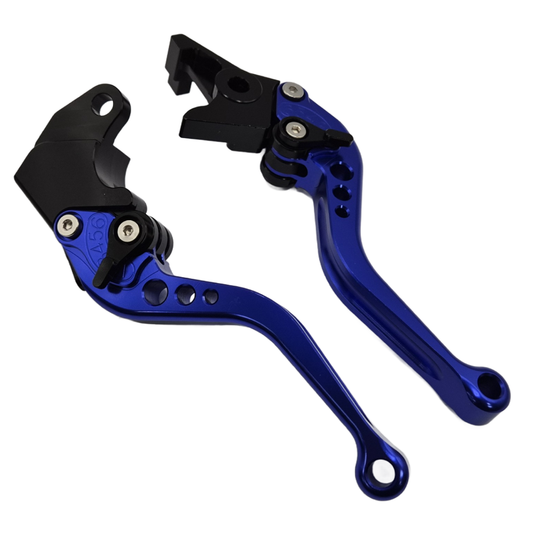 CNC Short Blue Clutch & Brake Levers For Suzuki GSX-R 750 1996-2003