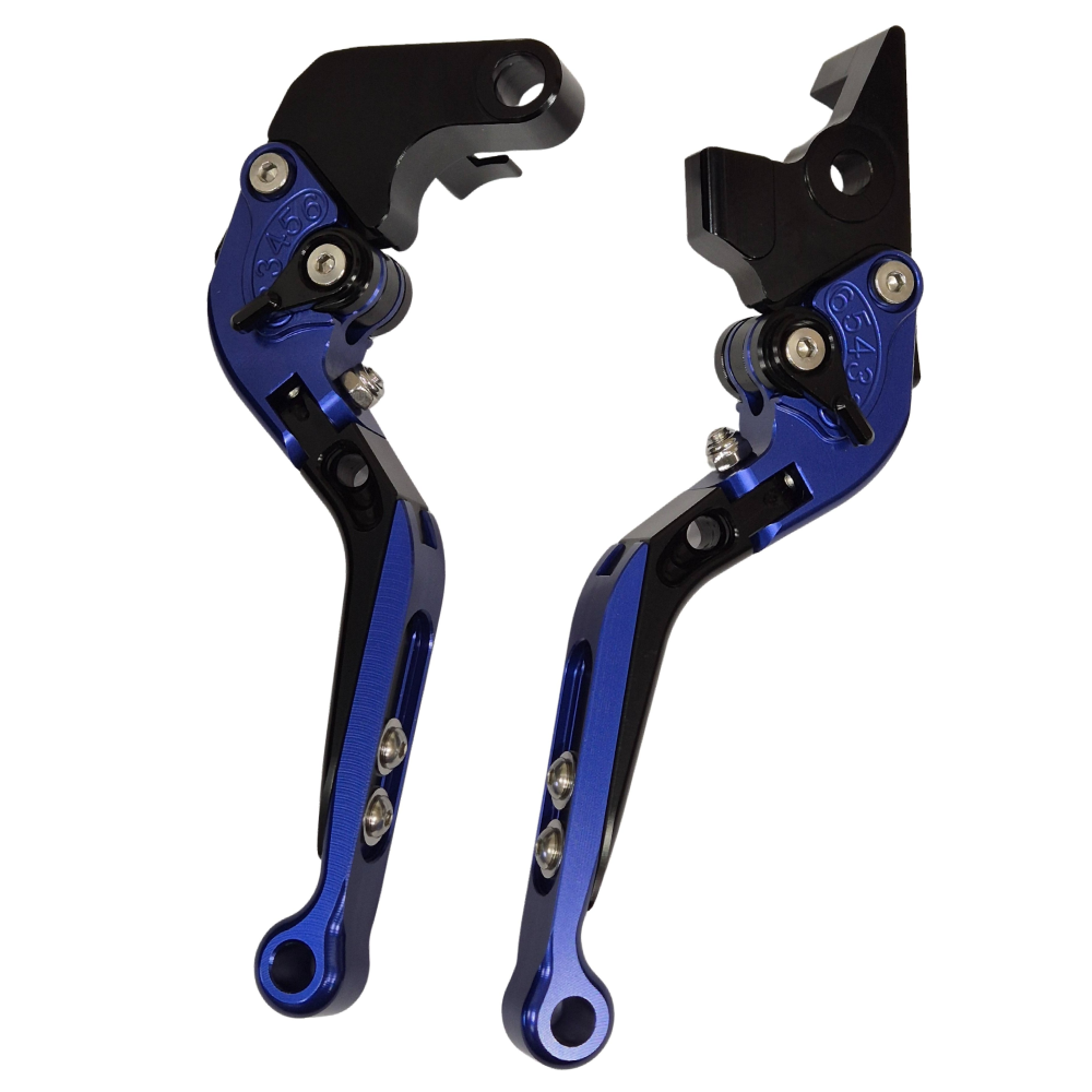 Blue/Black Adjustable Clutch Brake Lever Set - Yamaha Tenere 700 /XTZ 2019-2026