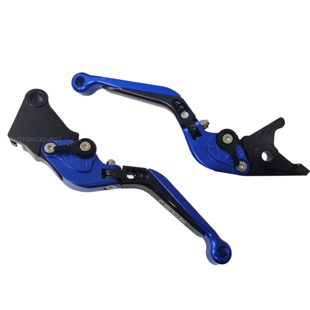 BMW F900XR 2020-2025 ADJUSTABLE EXTENDABLE BRAKE CLUTCH LEVERS SET - BLUE/BLACK