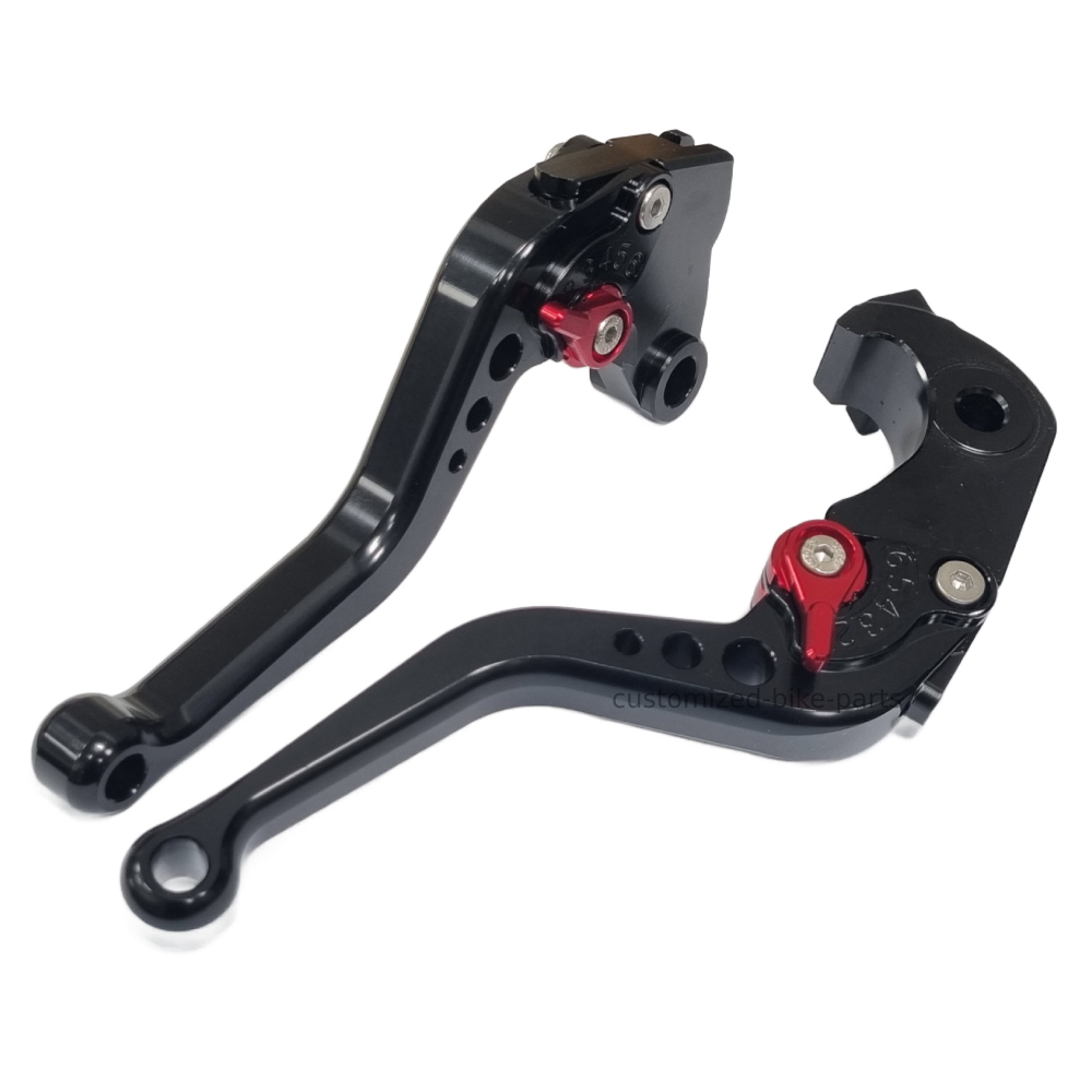 Short Black Clutch & Brake Levers For Kawasaki ZX6R / 636 2007-2018