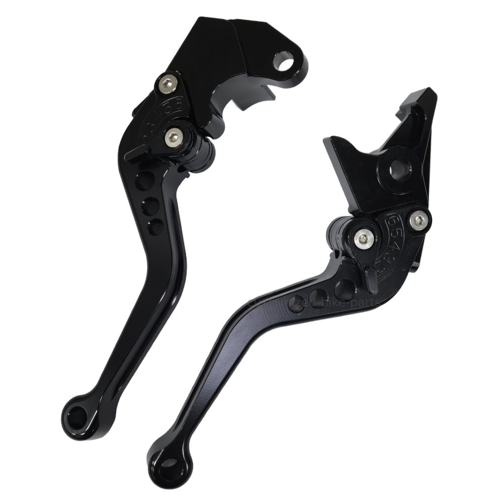 CNC Short Black Black Clutch & Brake Levers Suzuki GSX-R 600 GSXR600 1997-2003