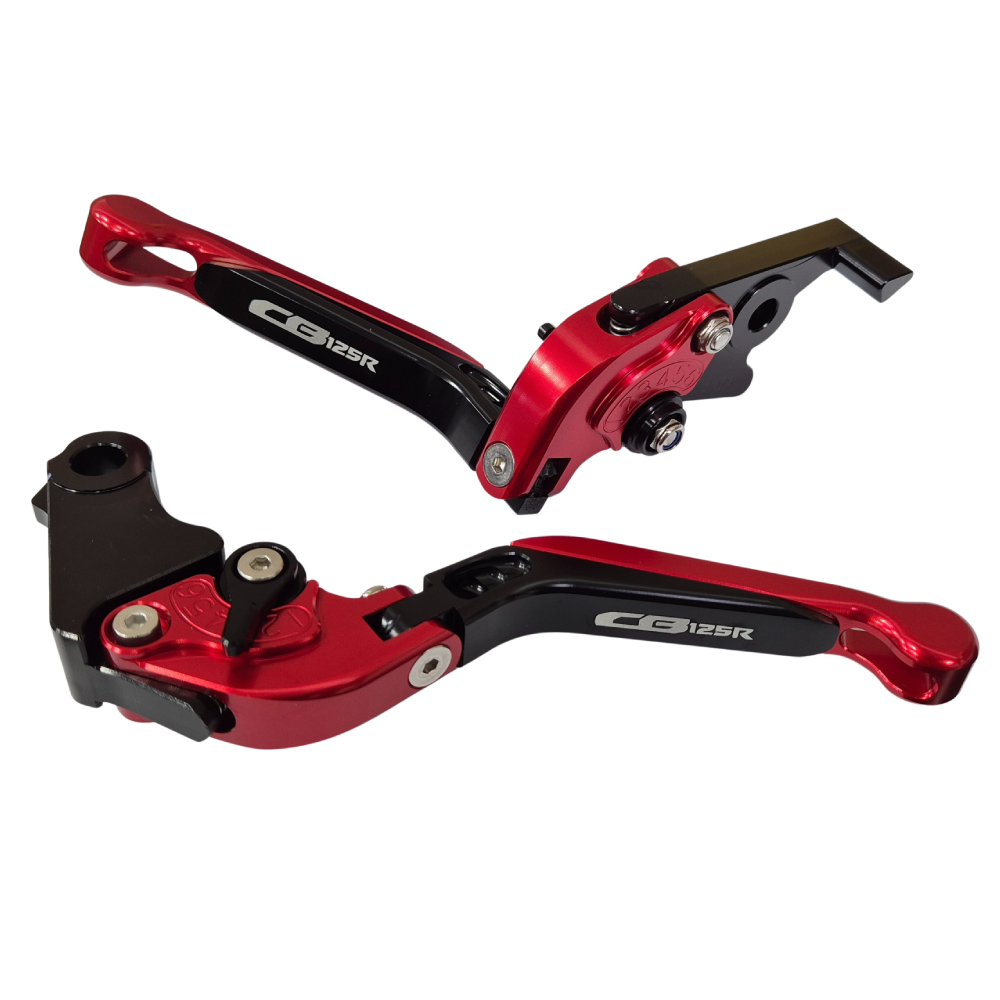 Honda CB125 R Neo 2018-2026 | Adjustable Clutch Brake Lever Set Black/Red