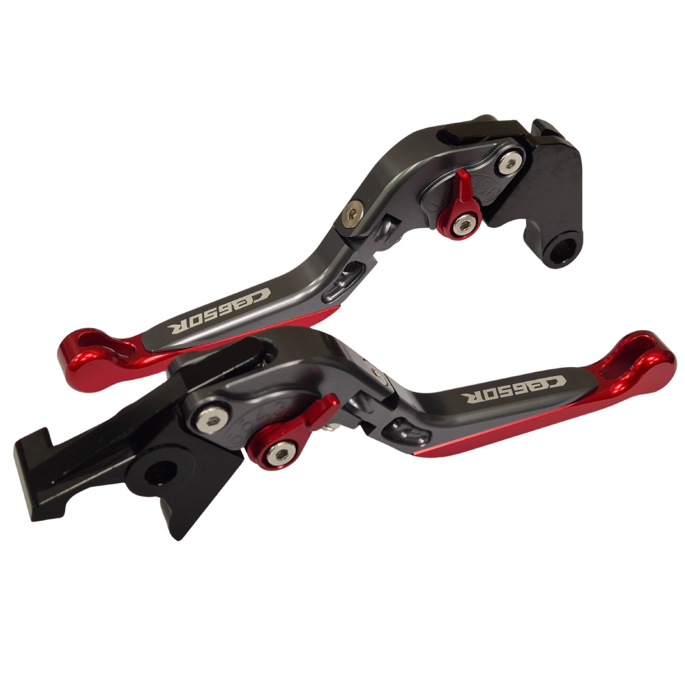 Honda CB650R Neo 2018-2026 | Adjustable Clutch Brake Lever Set Red/Grey