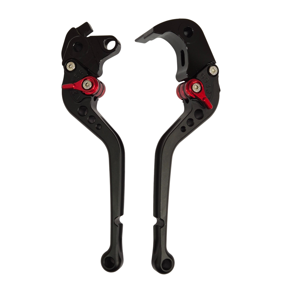 Long Black Adjustable Brake & Clutch Levers Honda CBR1000RR Fireblade 2004-2007