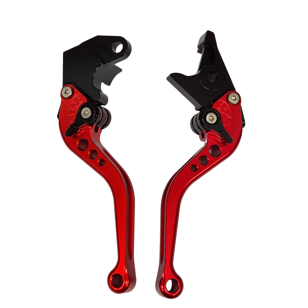 Short Red Clutch & Brake Levers For Suzuki GSX-R 1000 2001-2004