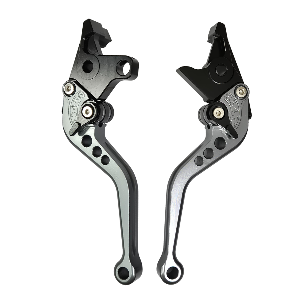 Short Titanium Clutch & Brake Levers For Kawasaki ZX7R ZX9 ZRX1100 ZZR1200