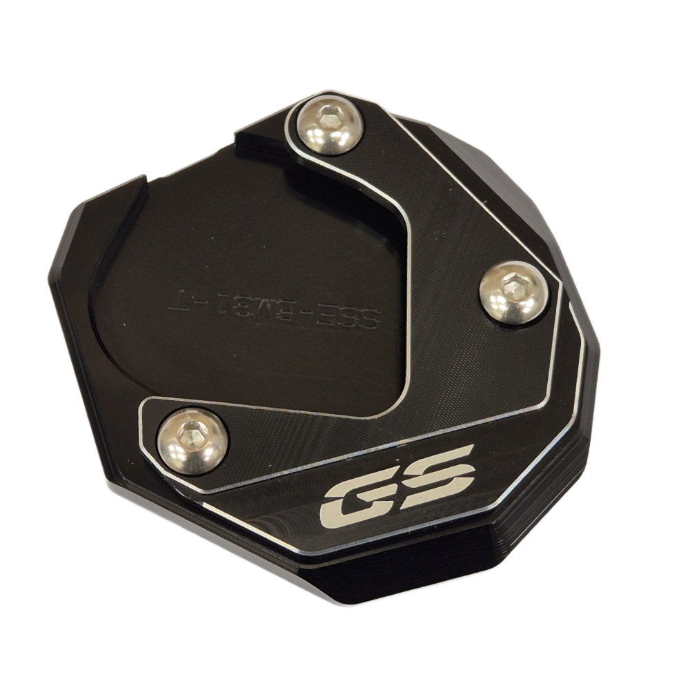 Black CNC Side Stand Kickstand Shoe Extender - BMW G310GS 2018-2025