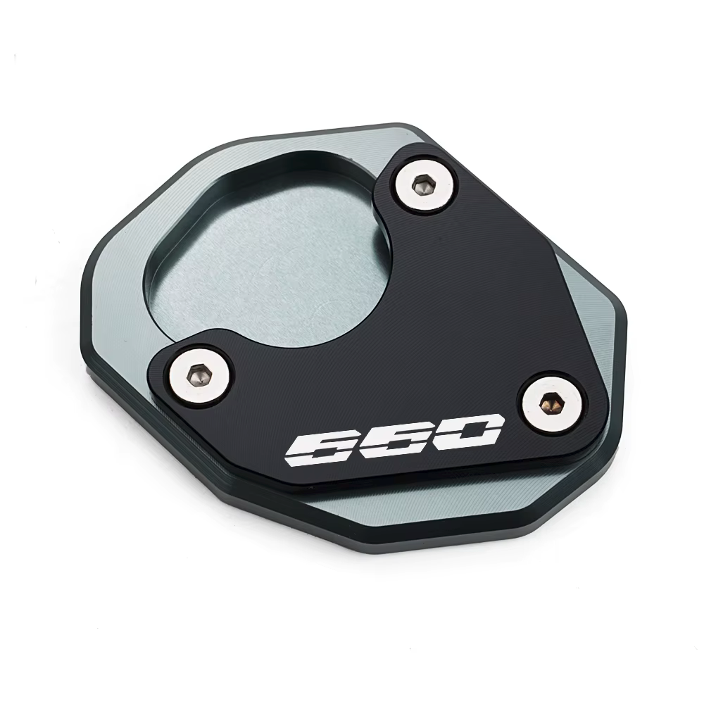 Grey Side Stand Kickstand Shoe Extender - Triumph Trident 660 2021-2024