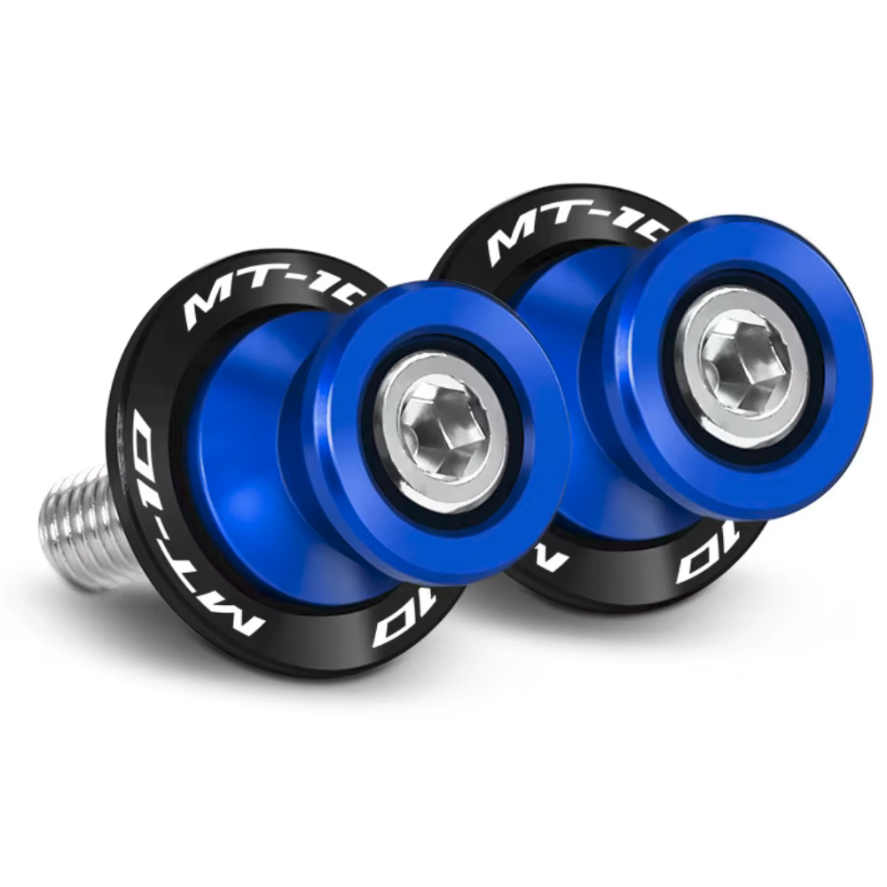 Yamaha MT-10 / SP 2016-2023 Rear Swingarm Spools Paddock Stand Bobbins - Blue