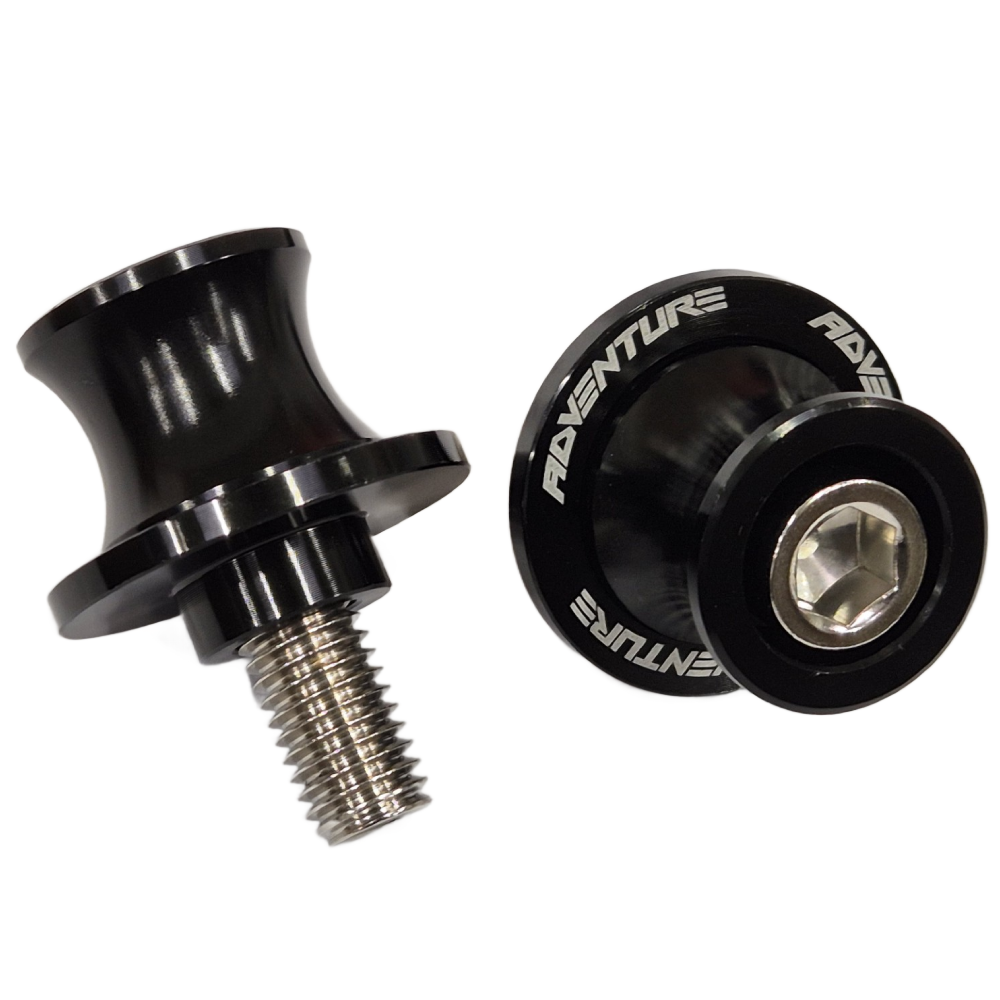 2020-2025 KTM 890 Adventure Rear Swingarm Spools Paddock Stand Bobbins - Black