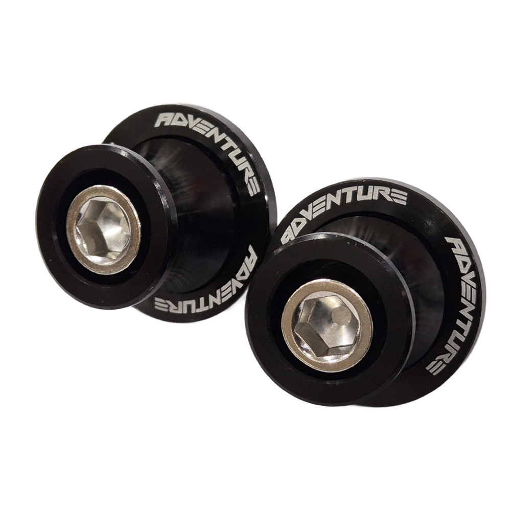 KTM 790 390 1290 Adventure Rear Swingarm Spools Paddock Stand Bobbins - Black