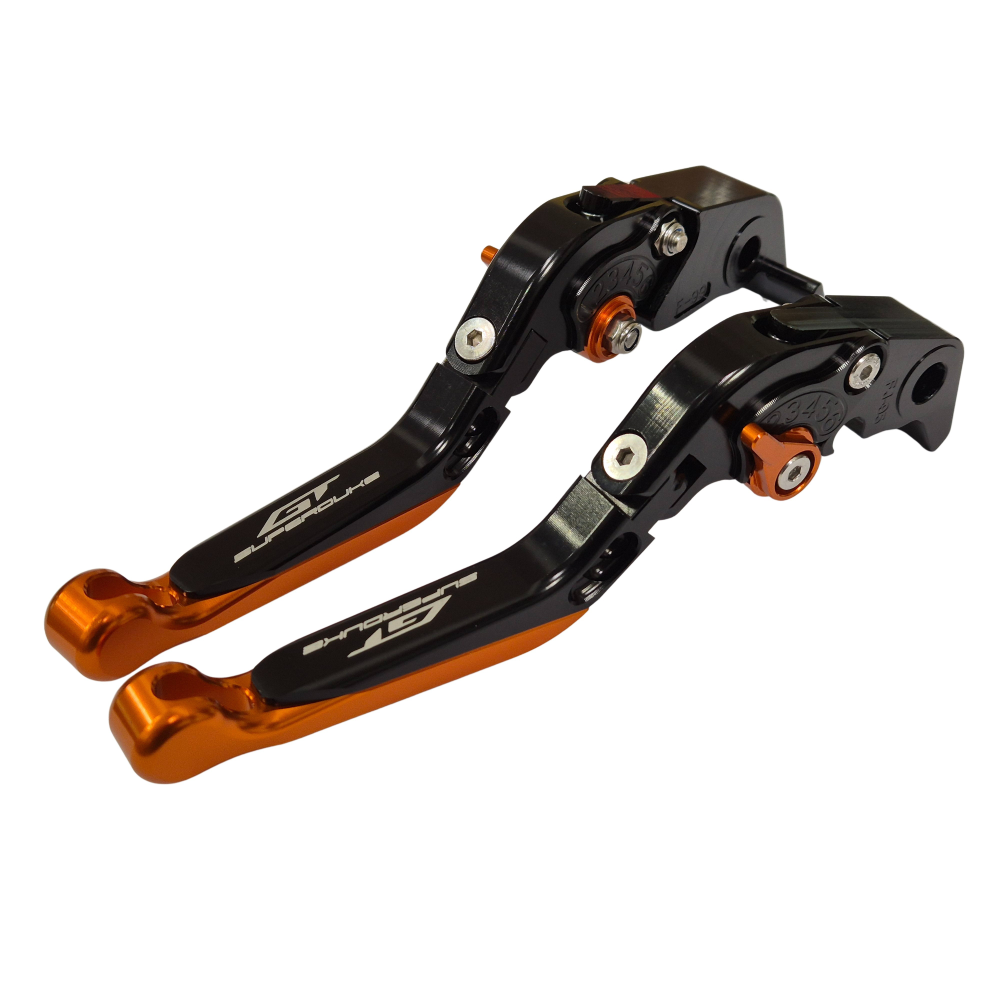 KTM 1290 Superduke GT 2014-2025 | Adjustable Clutch Brake Lever Set Black Orange