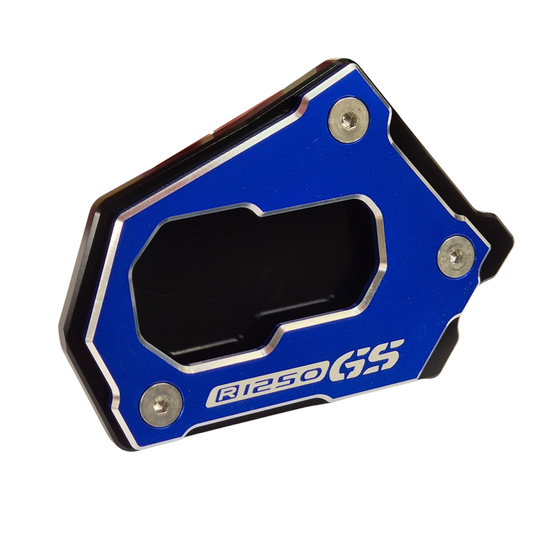 Blue Side Stand Kickstand Shoe Extender - BMW R1250 GS R 1250 GS R Rallye 17-23