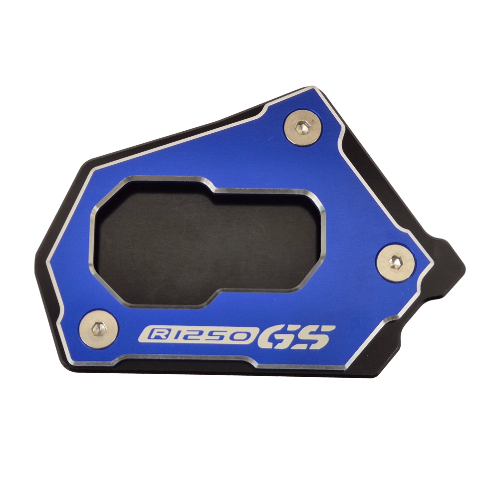 Blue Side Stand Kickstand Shoe Extender - BMW R1250 GS R 1250 GS R Rallye 17-23