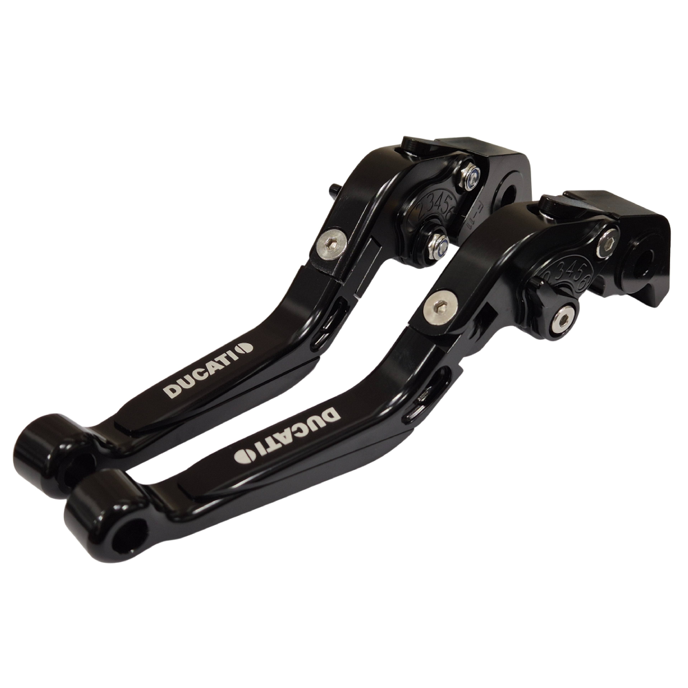 Adjustable Black Clutch & Brake Levers For Ducati Streetfighter V4 / S 2020-2026