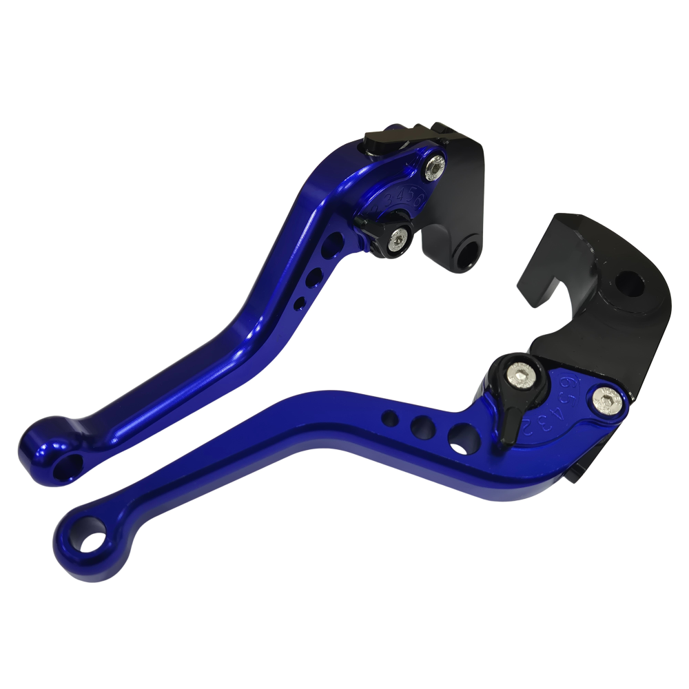 Short Blue Clutch & Brake Levers For Suzuki GSX-R 750 2006-2021