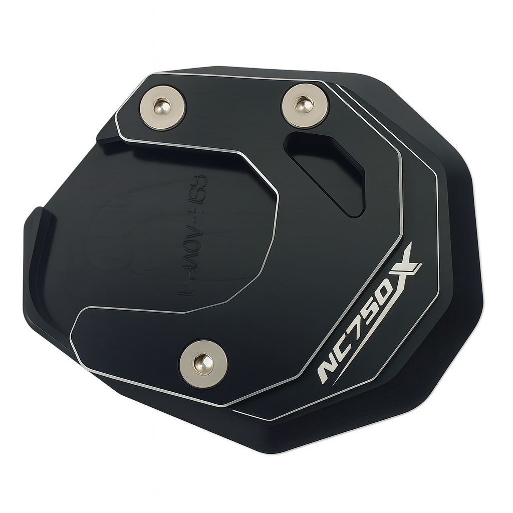 Black Side Stand Kickstand Shoe Extender - Honda NC750X 2021-2024