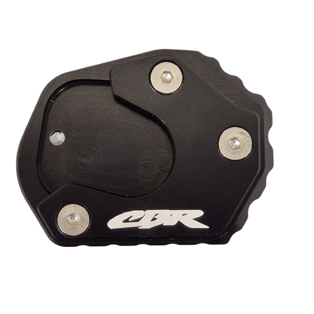 Black Side Stand Kickstand Shoe Extender - Honda CBR650R / CBR500R 2013-2025