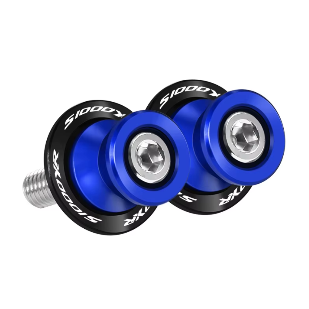 Blue Motorcycle Paddock Stand Spool Bobbins - BMW S1000XR 2015-2026