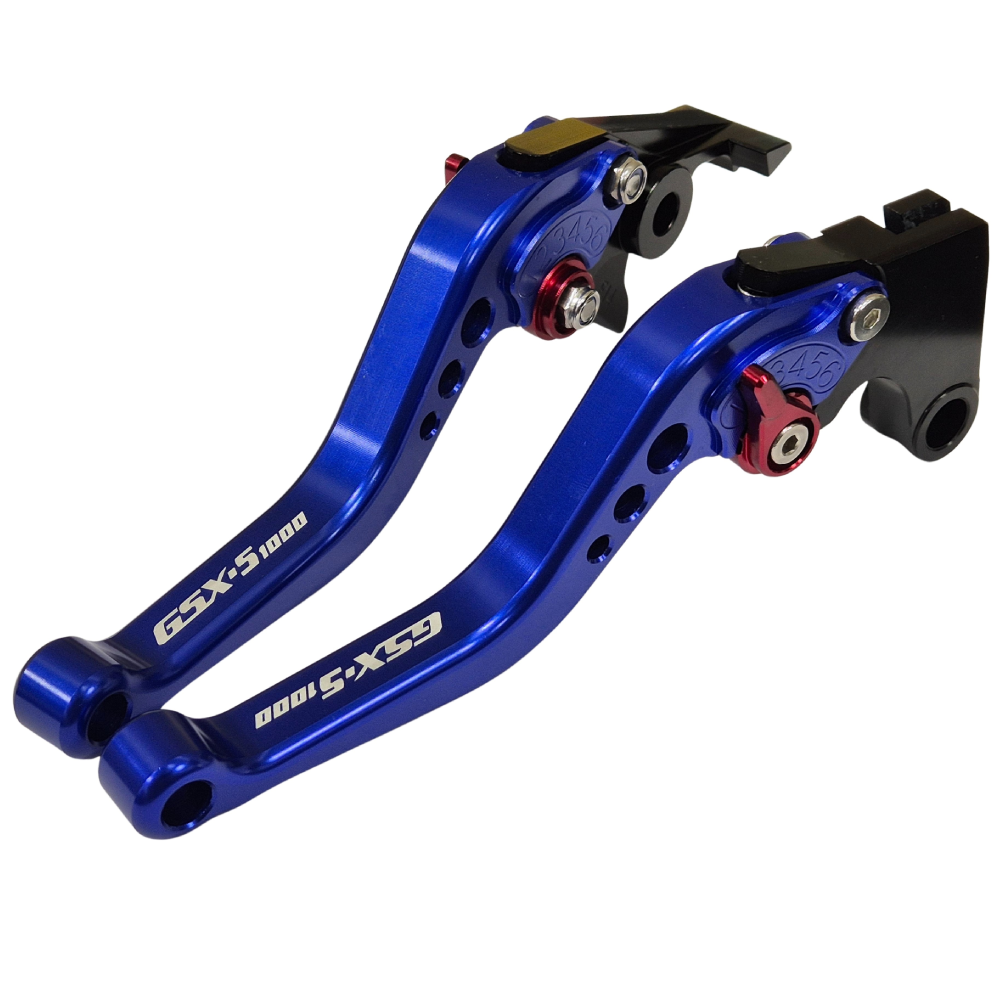 Suzuki GSX-S1000 GSX-S1000GT 2021-2026 Short Blue Clutch & Brake Levers