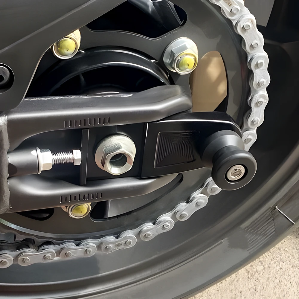 Off-Set Black Rear Spools Paddock Stand Bobbins Honda CB1000 Hornet / SP 2025