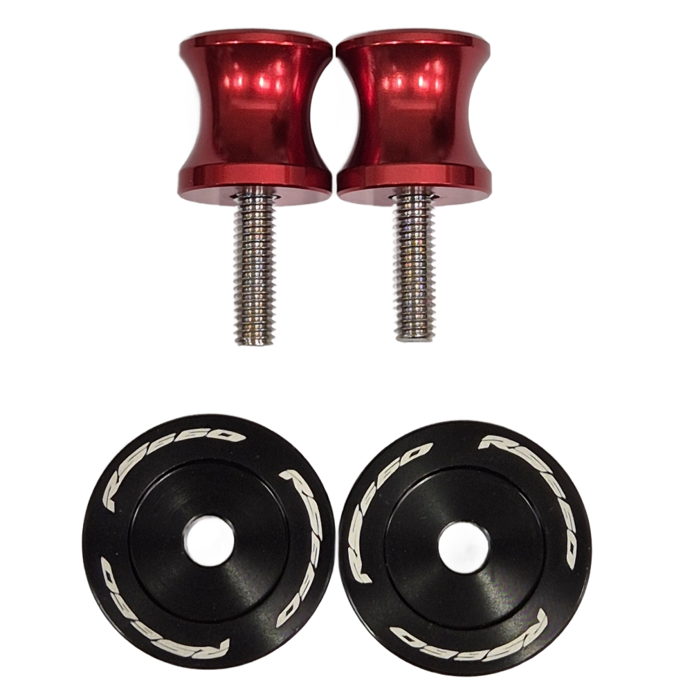 Aprilia RS660 RS 660 Rear Swingarm Spools Paddock Stand Bobbins - Red