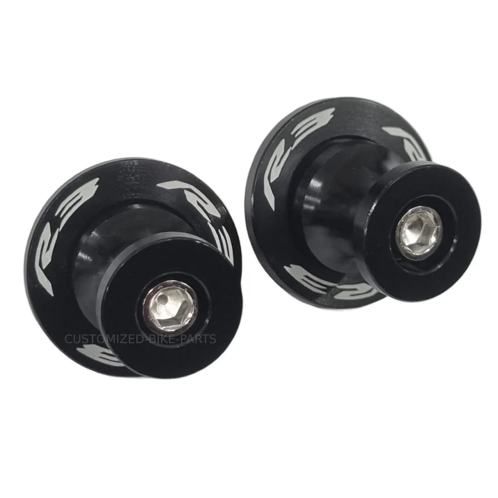 Black Rear Swingarm Spool Paddock Stand Bobbin - Yamaha YZF-R3 2015-2026