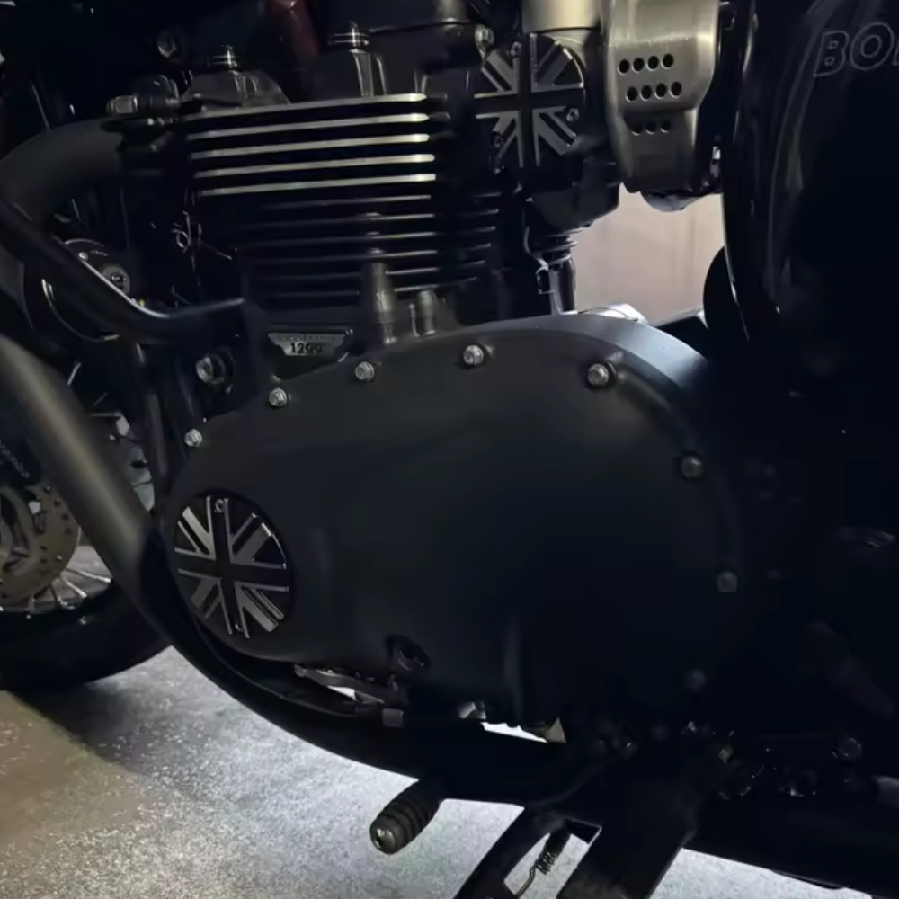 Triumph Bonneville Bobber T120 Speedmaster Thruxton 1200R Clutch Badge & ACG