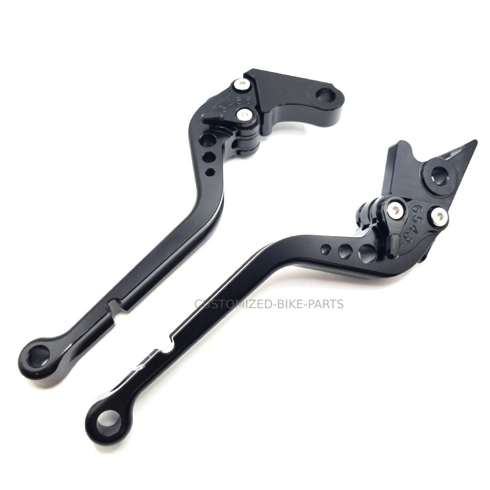 Long Black Clutch & Brake Levers to Fit Honda CB125R 2019-2026