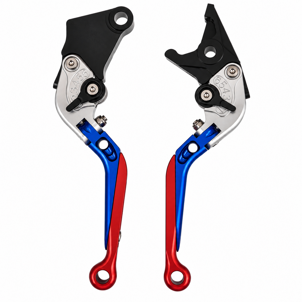 Red / Silver Adjustable Clutch & Brake Levers For BMW F850GS / F750GS 2018-2026