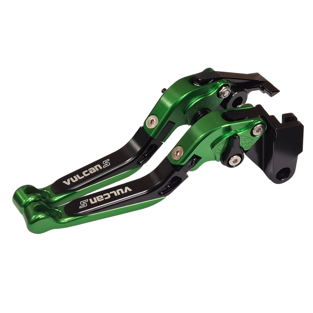 Green Adjustable Clutch & Brake Lever For Kawasaki Vulcan S 650 2015-2026