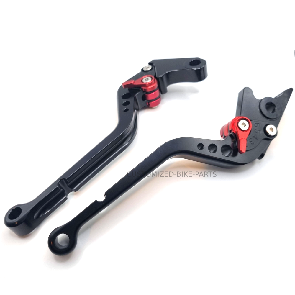 Long Black Clutch & Brake Levers - Triumph Speed Triple 2004-2007