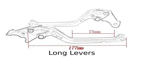 Royal Enfield Guerrilla 450 2024-2026 | Long Clutch Brake Lever Set - Black