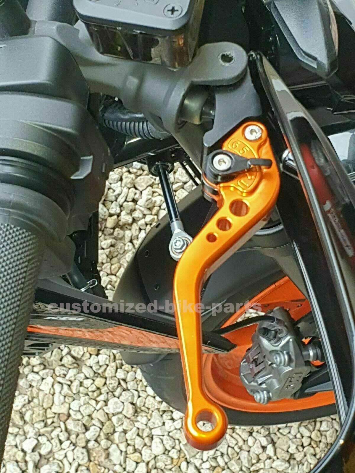 KTM Duke 890 2020-2025 TITANIUM SHORT BRAKE & CLUTCH LEVER SET
